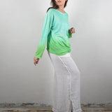 LONG SLEEVE T-SHIRT SHADES OF GREEN