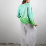 LONG SLEEVE T-SHIRT SHADES OF GREEN